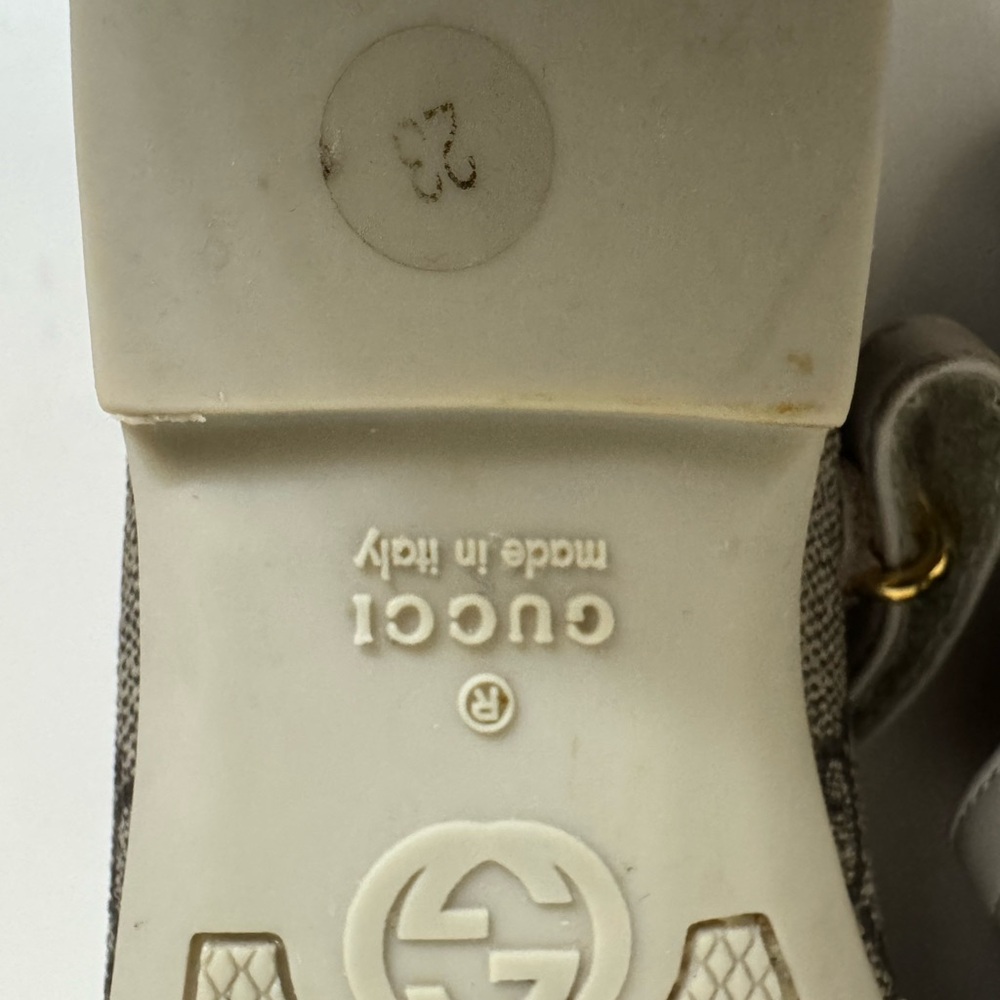 Gucci Gray and Gold Dress Shoes with Elegant Design - Picture 10 of 10